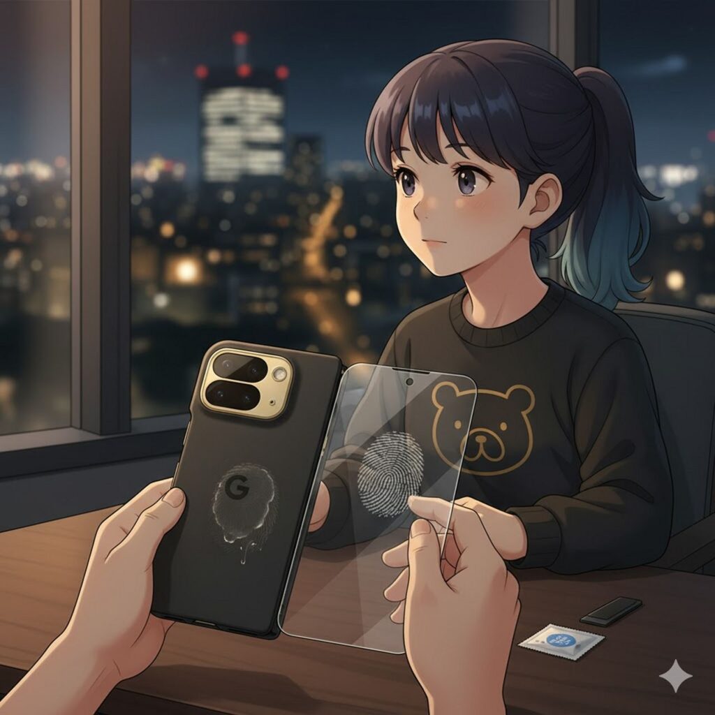 【フィルム交換レポート】Pixel 10 Pro Foldの外側画面に再挑戦 ― 指紋跡問題とFAMROLLS製ガラスフィルムの実力