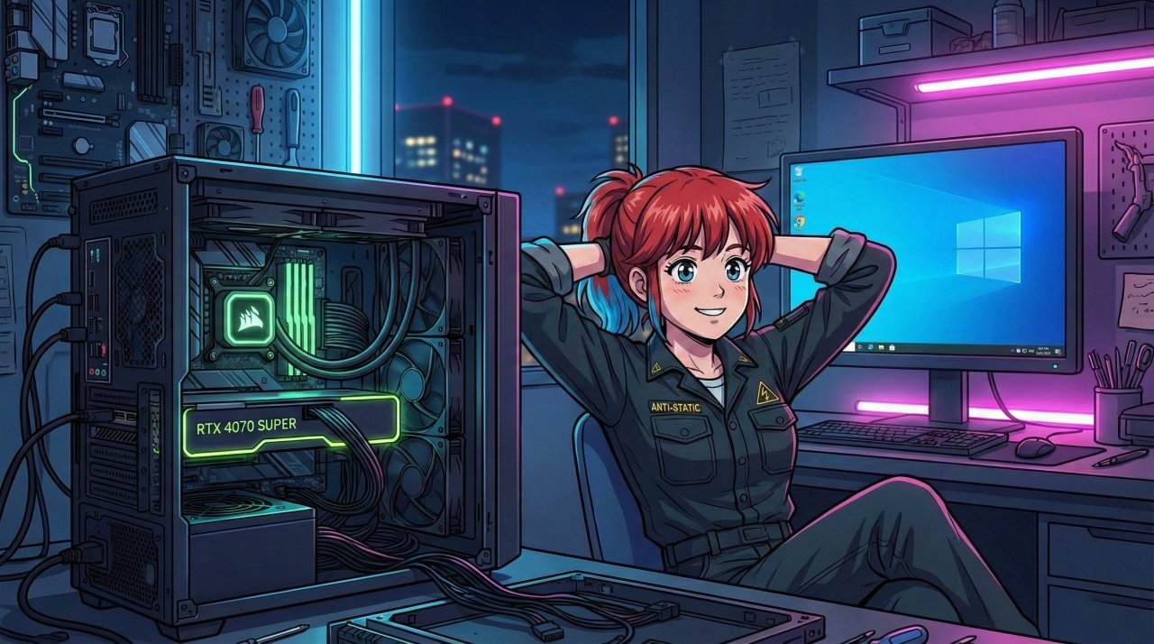 RTX 4070 SUPER換装後にPINログイン不可。Z390環境での修復記録